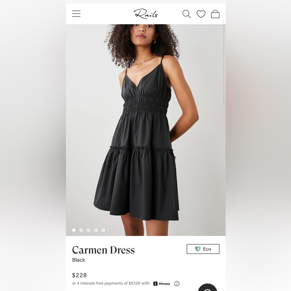 Rails - Carmen Black Mini Dress